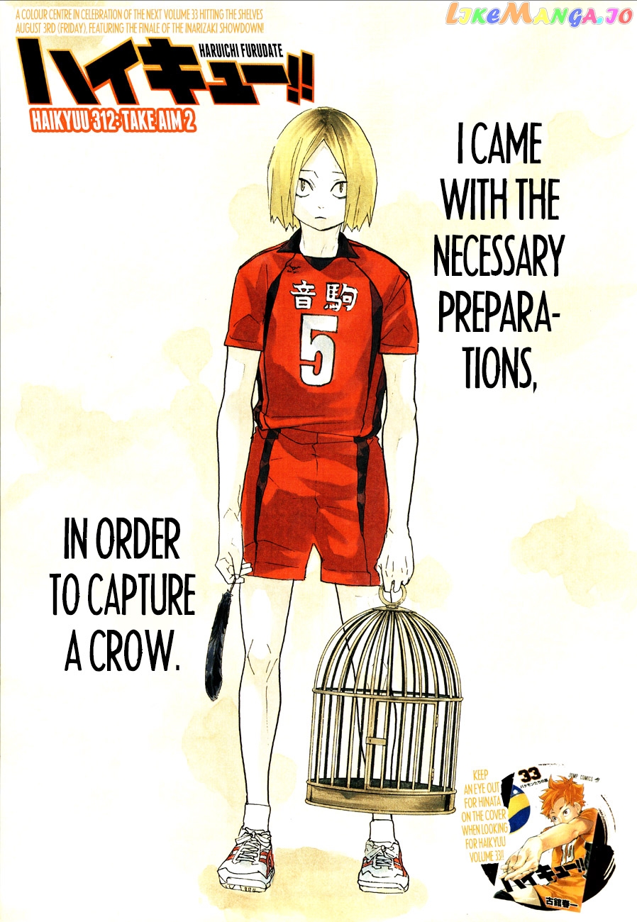 Haikyuu!!, Chapter 312 image 01